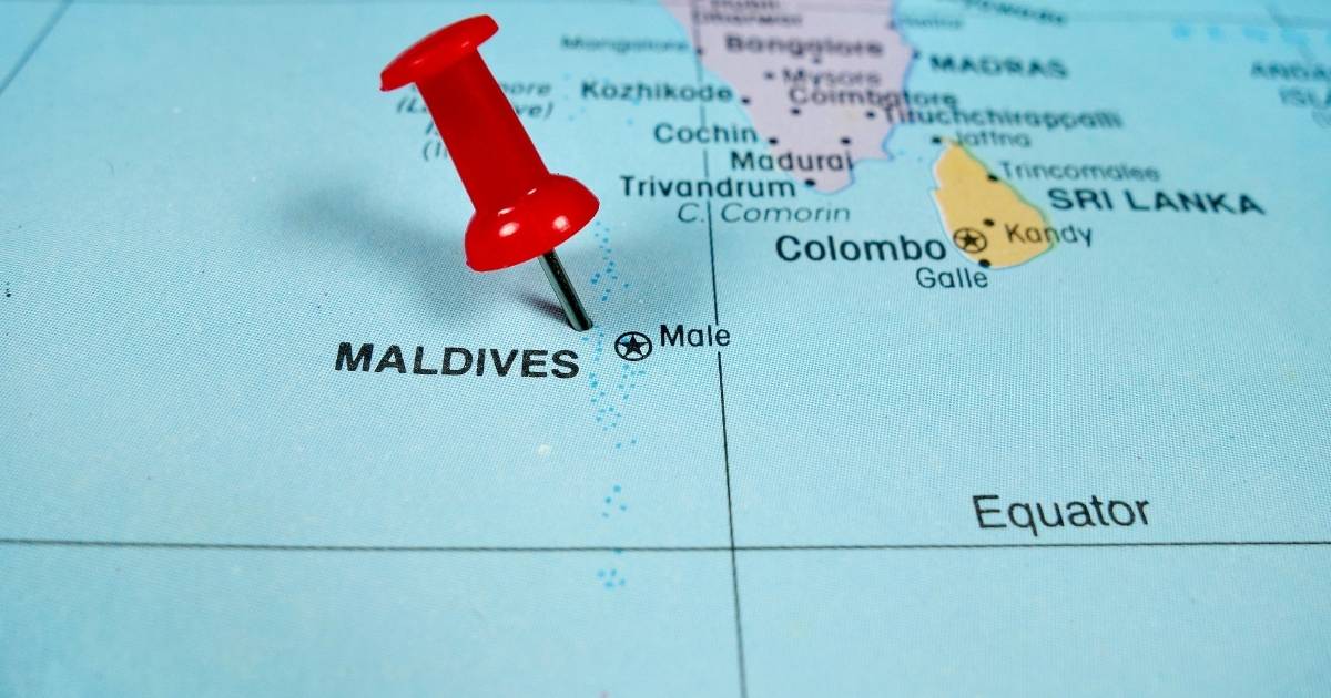 carte  des maldives