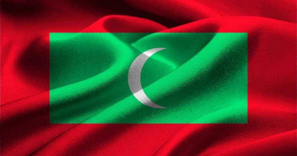 les maldives drapeau